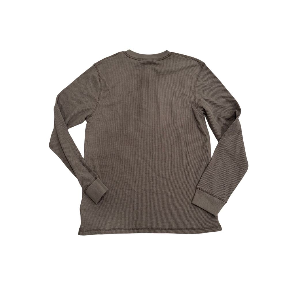 Timberland Men's Waffle Henley Brown Thermal Shirt - Size: Small